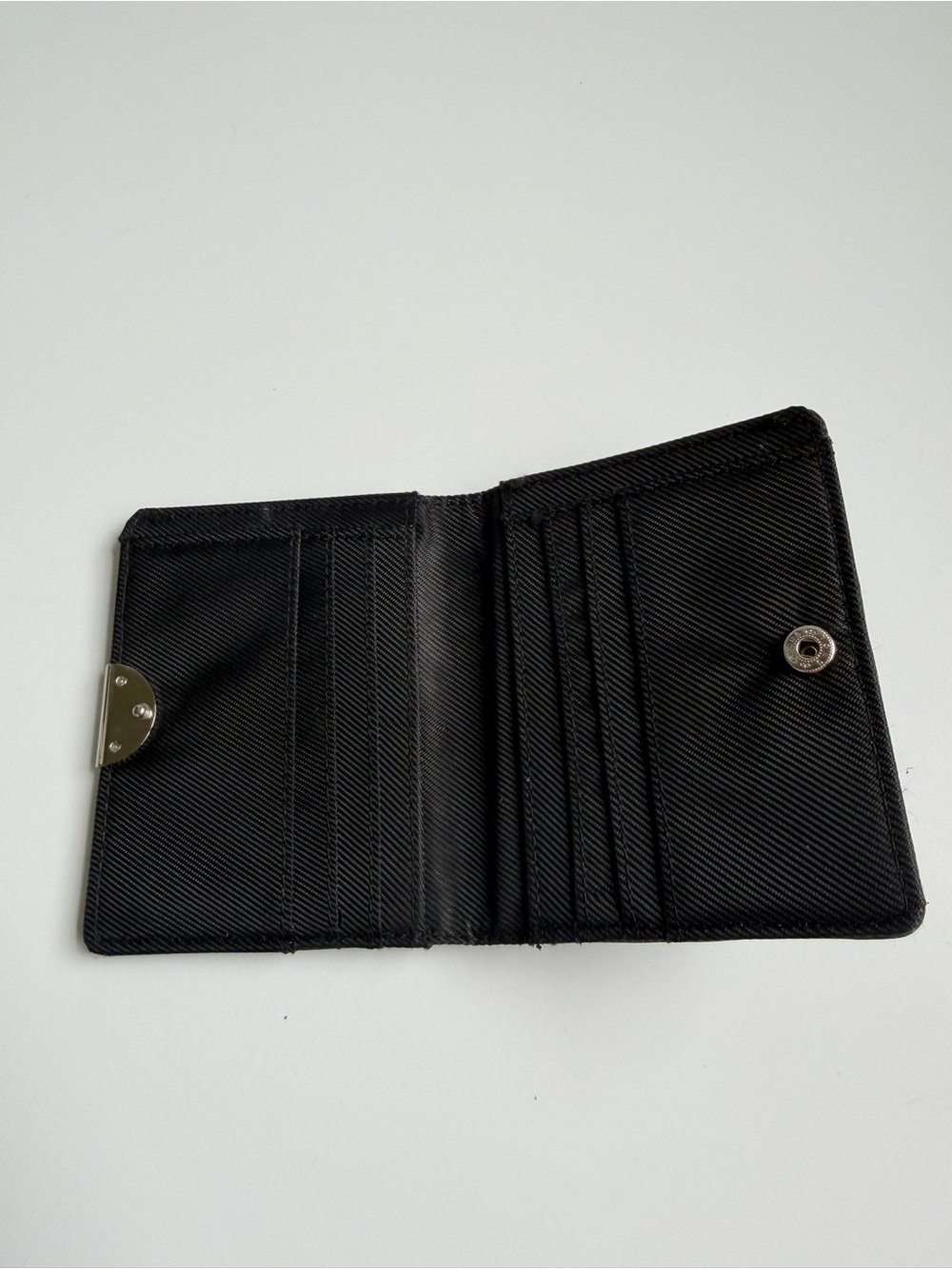 Mini Leather RFID Wallet Snap Black - Picture 3 of 6